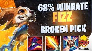 WILD RIFT  68% WINRATE FIZZ JUNGLE BROKEN PICK  Challenger Fizz Gameplay  Guide & Build