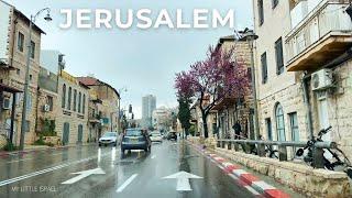 Rainy Jerusalem Tour • Driving in Israel 