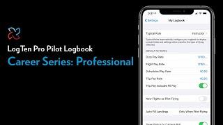Career Series Professional Pilot - LogTen Digital Pilot Logbook