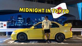 Midnight Tokyo Run in my JDM Evo V  Wangan Run & Car Meet