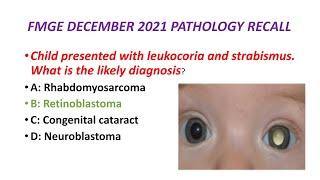 PATHOLOGY RECALL FMGE DECEMBER 2021  DR.CLINICAL #fmge #fmge2021 #dr.clinical