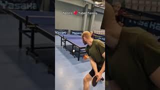 Table tennis as a tennis pro #pingpong #tennis #tabletennis