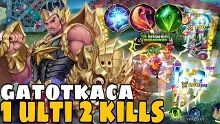 1 ULTIMATE 2 KILLS - Gatotkaca MVP Gameplay - Build Top 1 Global Gatotkaca  MLBB