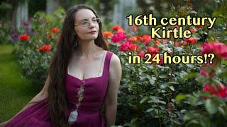 early 16th century historybounding kirtle in under 24 hours