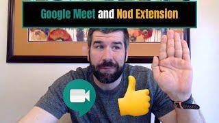 Google Meet with Emojis using Nod extension.