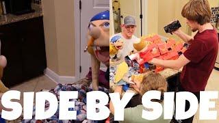 SML Movie Jeffys YES Day Behind the Scenes and Original Video  Side by Side PART 2