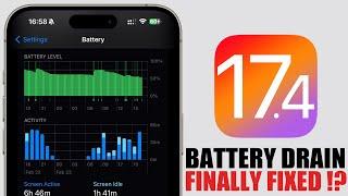 iOS 17.4 - iPhone Battery DRAIN Finally FIXED ?