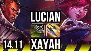 LUCIAN & Nami vs XAYAH & Rakan ADC  Quadra 1337 Godlike  EUW Grandmaster  14.11