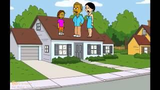 Dora dances on the roofgrounded