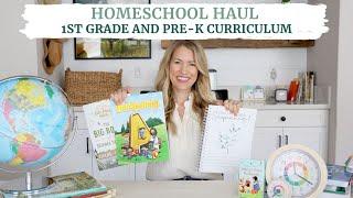 Homeschool 1st Grade Curriculum and Pre-K Picks Flip Throughs Morning Basket - Homeschool Haul