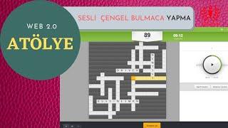 ATÖLYE-SESLİ ÇENGEL BULMACA YAPMA