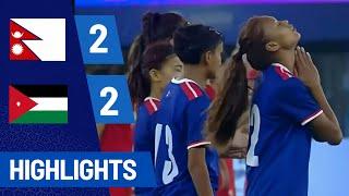 Nepal vs Jordan Final Highlights and Penalty Shootout  Waff Womens Championship