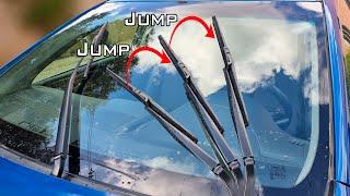 How to Fix Annoying Wiper Jumping on Windshield  windshield wipers not wiping properly