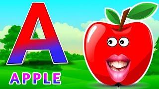 A for apple b for ball C for cat abcd alphabet phonics song अ से अनार English varnmala 123