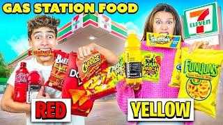 EATING GAS STATION FOOD with ONE COLOR ONLY