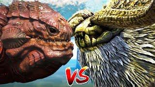 Ark - Sea Monster vs OCEAN BOSS Most Epic Ark Monster Battle Ever - Ark Survival Evolved