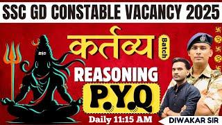 REASONING LIVE SSC GD PREVIOUS YEAR QUESTIONS  SSC GD CONSTABLE VACANCY 2024  ITBP CISF BSF CRPF