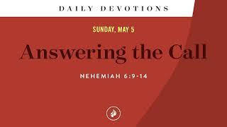 Answering the Call – Daily Devotional