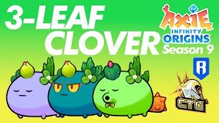 3-LEAF CLOVER AND SCARROT ROTATION  SEASON 9  ORIGINS LEADERBOARD  AXIE INFINITY