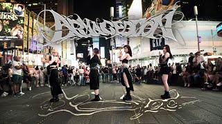 KPOP IN PUBLIC  TIMES SQUARE aespa 에스파 Armageddon  Dance cover by 404 Dance Crew