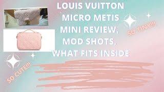 LOUIS VUITTON EMPREINTE LEATHER MICRO POCHETTE METIS REVIEW MOD SHOTS & WHAT FITS INSIDE