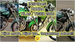 Inspirasi Honda TIGER 2000  TILAS.. 10 Modifikasi Honda Tiger warna Hijau..