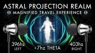 The Astral Projection Realm - 7 Hz Theta Binaural Beat - Magnified Travel Experience