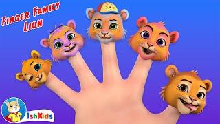 Finger Family Lion  Nursery Rhymes & Kids Songs  IshKids