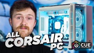 Pure White Gaming PC in The Corsair Crystal 280X