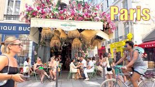 Paris France - Walking your in Paris - Paris summer 2024 - Paris 4K HDR