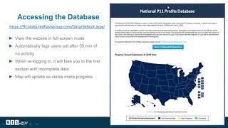 National 911 Profile Database Training Webinar - March 25 2020