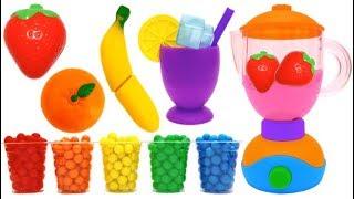 Toy Blender Playset and Wooden Velcro Toys for Kids