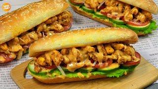 New Chicken SUBWAY Sandwich RecipeRamzan Recipe 2024 New Recipe 2024 Ramzan special recipes 2024