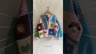 One piece patchwork cardigan‍️