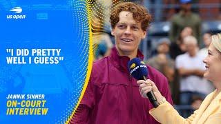 Jannik Sinner On-Court Interview  2024 US Open Final