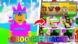 ROBLOX NOOB ARMY SIMULATOR I SPENT $800 ROBUX ON OP GIFT PACKS