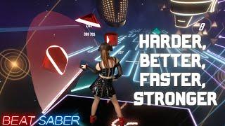 Beat Saber Daft Punk Music Pack - HARDER BETTER FASTER STRONGER Expert+ First Attempt