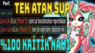 AFK BIRAKTIRAN HASAR %100 KRİTİK NAMİ  ÜST KORİDOR  League of Legends