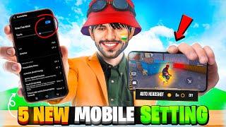 Top 5 Most Dangerous  MOBILE  Settings  That Makes You Headshot King - Free Fire