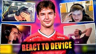CS GO PROS & CASTERS REACT TO DEVICE PLAYS
