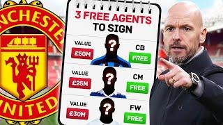 REVEALED 3 Must Sign FREE AGENTS for Ten Hags United WHOEVER The Owners Are