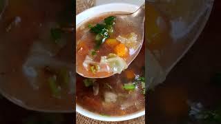 Tasty filling and delicious soup  #trendingshorts #soup #viralyt