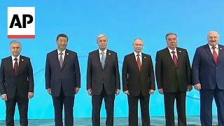 Chinas Xi Jinping Russias Vladimir Putin attend SCO Astana summit