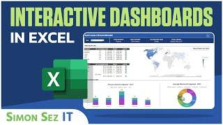 Interactive Dashboards in Excel Microsoft Excel Crash Course