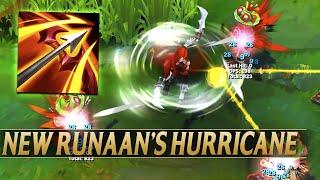 RUNAANS HURRICANE WORKS ON MELEE CHAMPIONS NOW - League of Legends