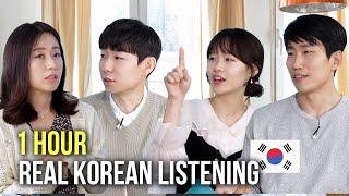 1 HOUR Natural Korean Conversation  - Listening Practice KORENG SUB