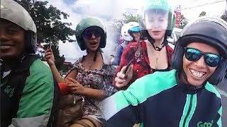 Terjebak Macet saat Naik Ojol di Bali Bule Cantik Rusia Lakukan Hal tak Terduga di Atas Motor