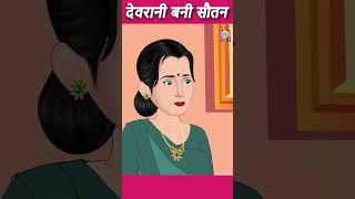 देवरानी बनी सौतन  Cartoon Stories in Hindi  #ytshort #shorts #youtubeshorts #ytshortsindia