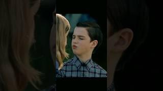 Young Sheldon Sheldon and Paige kiss scene pt.2 #shorts