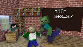 Herobrine and Baldi MATH - Minecraft Animation